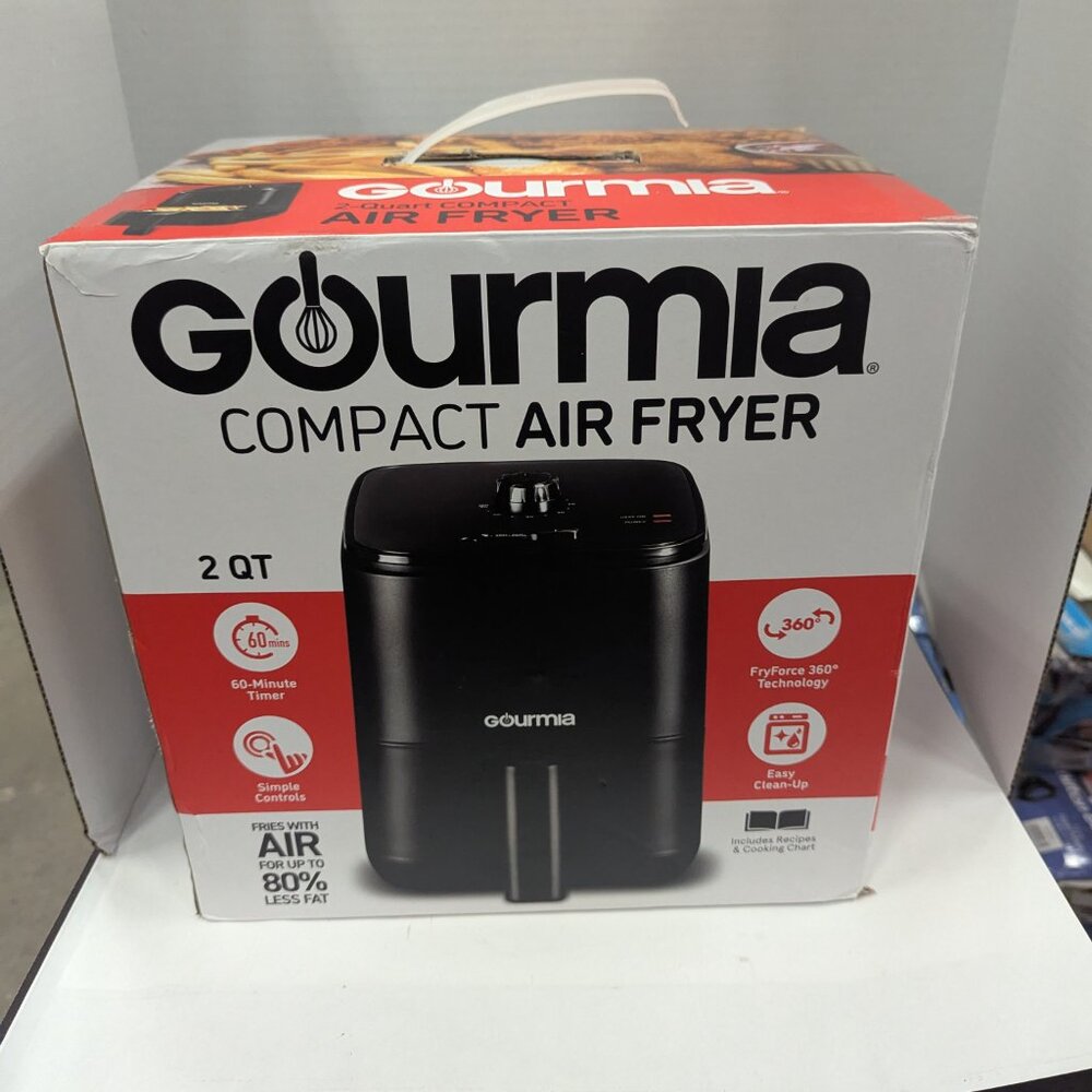 Gourmia GAF222 2Qt Air Fryer | Oil-Free | Timer | Nonstick | Compact